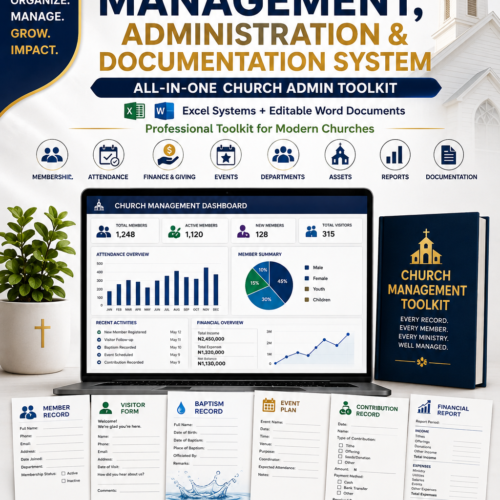 Complete Church Management, Administration & Documentation System
