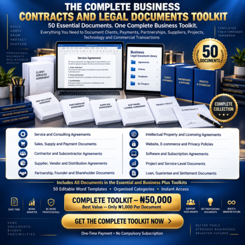 50 Complete Business Contracts and Agreements Documents Toolkit